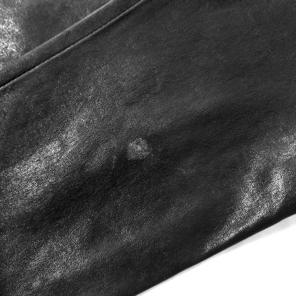 HUDSON Black Leather Stirrup Pants Size 27 Super Skinny Stretch Sexy NEW - Picture 15 of 16